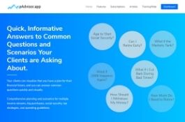 eAdvisor Dashboard App